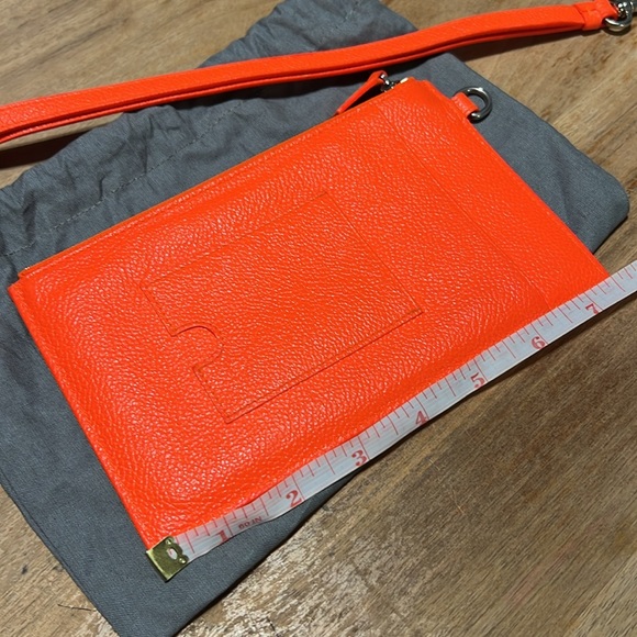 Authentic Balenciaga Passport/Phone and Card holder on lanyard - Neon Orange - Picture 5 of 13